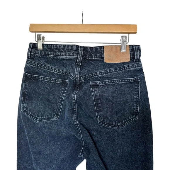 Zara High Waisted Mom Jeans Dark Wash Size 8 - Picture 4 of 6